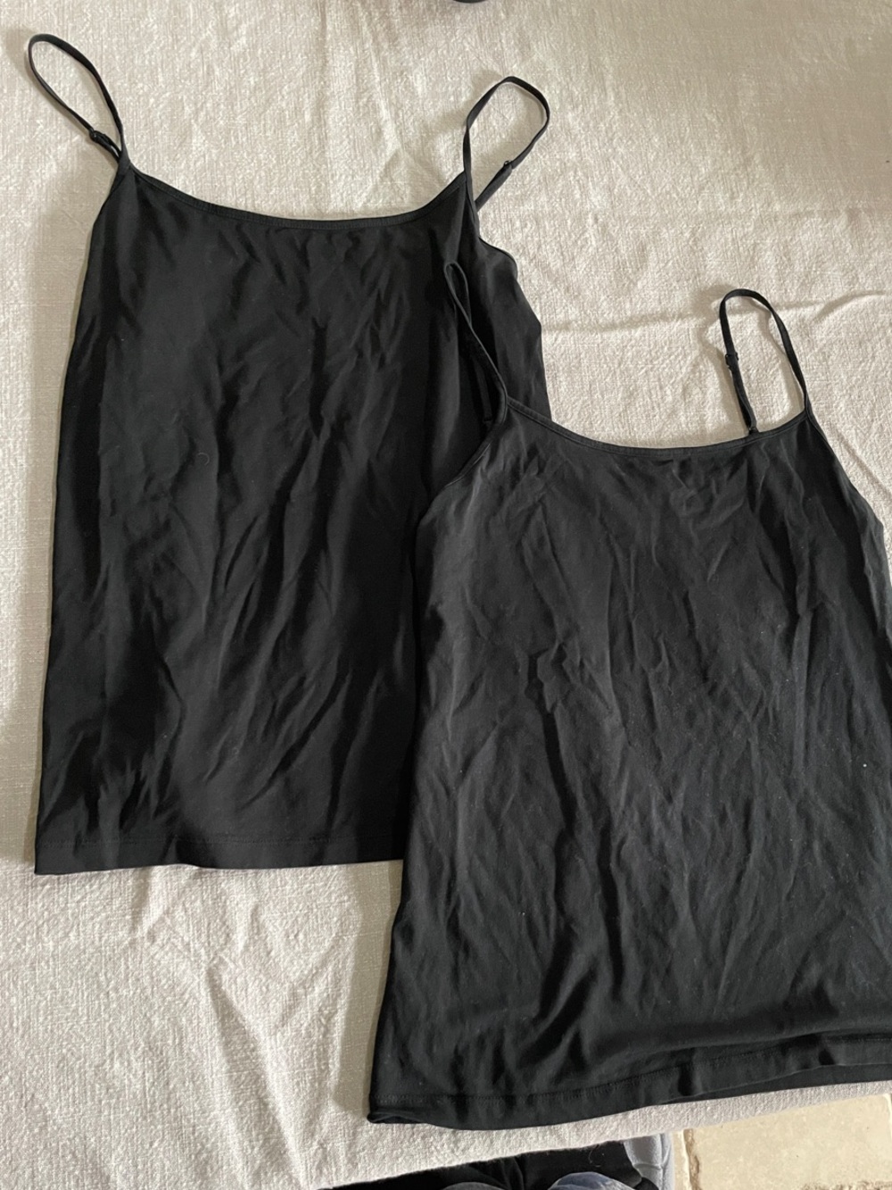 LOFT Black Camisole Set with Adjustable Spaghetti Straps